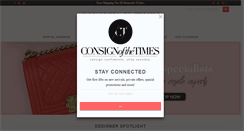 Desktop Screenshot of consignofthetimes.com